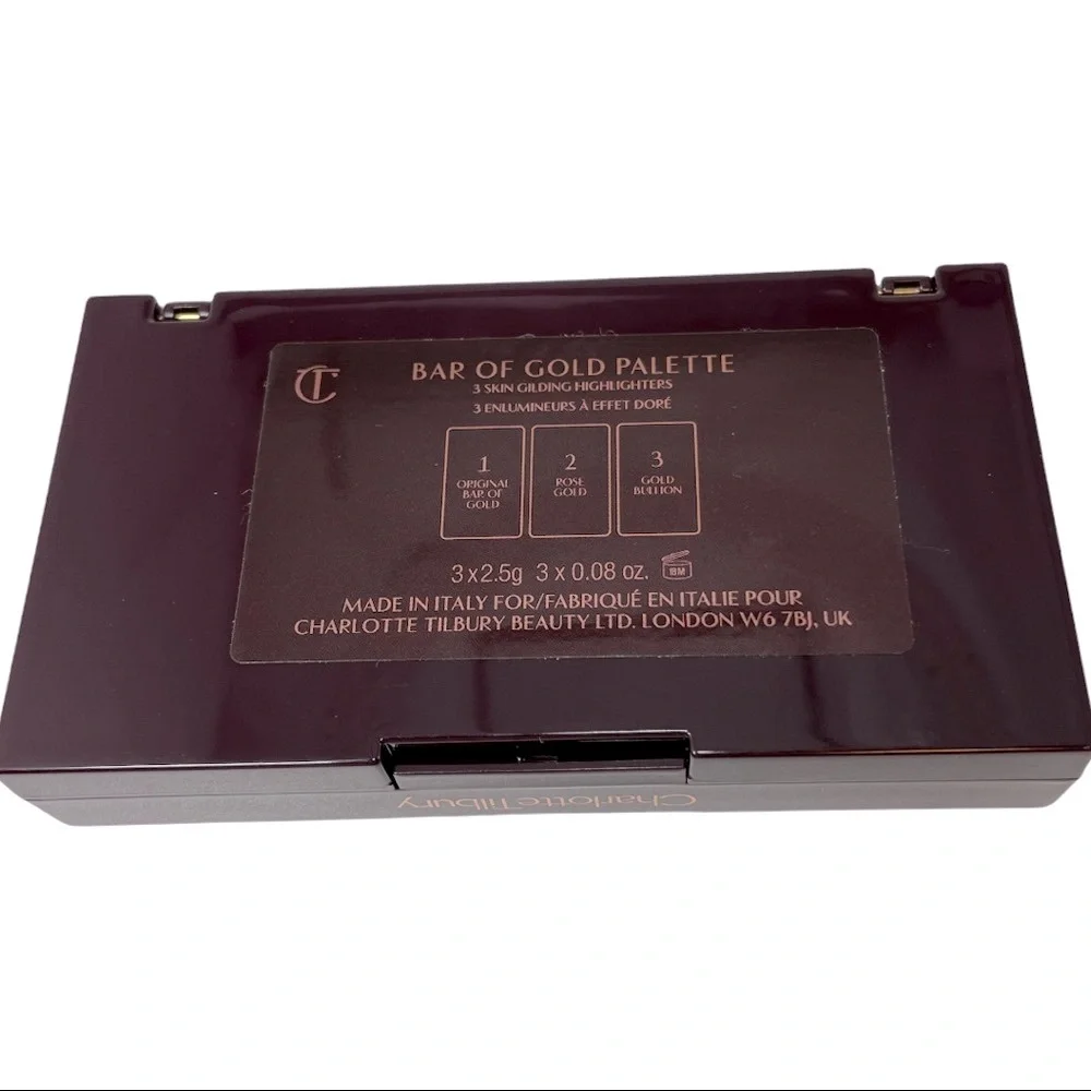 *SALE* NWT CHARLOTTE TILBURY BAR OF GOLD HIGHLIGHTER PALETTE - Picture 5 of 7